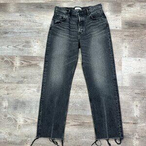 Moussy Black Vintage Jeans Howa Women’s 29 X 29" Distressed Made in Japan